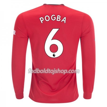Manchester United Paul Pogba 6 Hjemmebanetrøje 2019-20 L/S